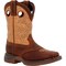 Durango Kids Western Boot, 8 M, Leather, 8 in H, Brown/Tan DBT0240C - alternate 1